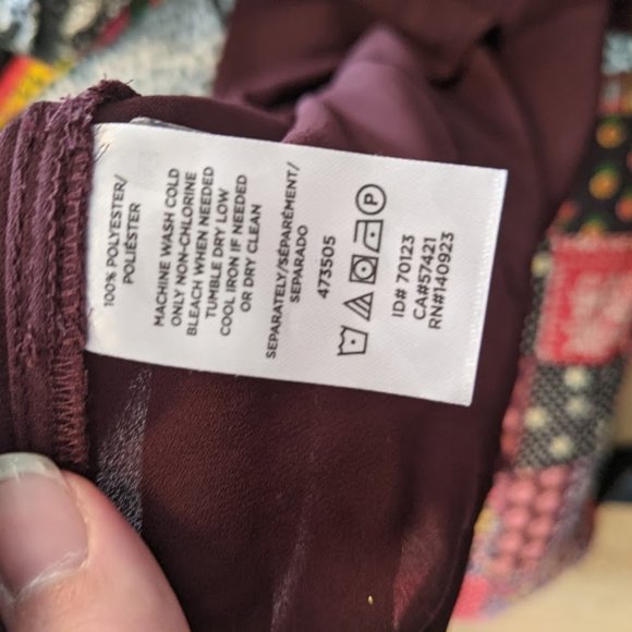 Loft Outlet Purple Bell Sleeve Blouse Size XSP - Picture 9 of 9